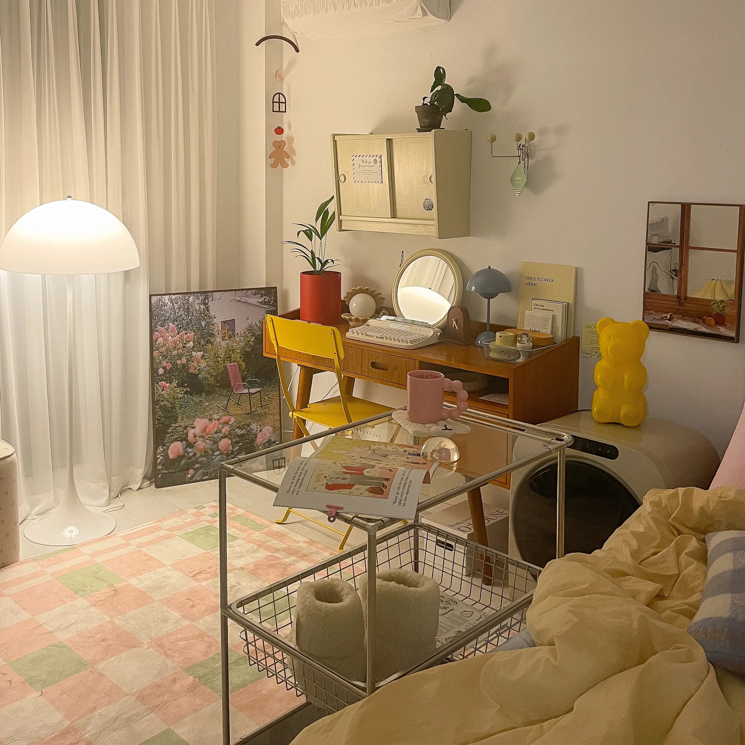 Green-pink Checkerboard Rug user photo