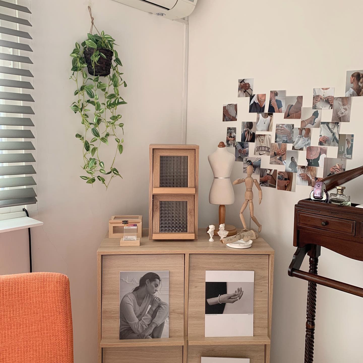 Mini Wood Cabinet with Glass Doors user photo