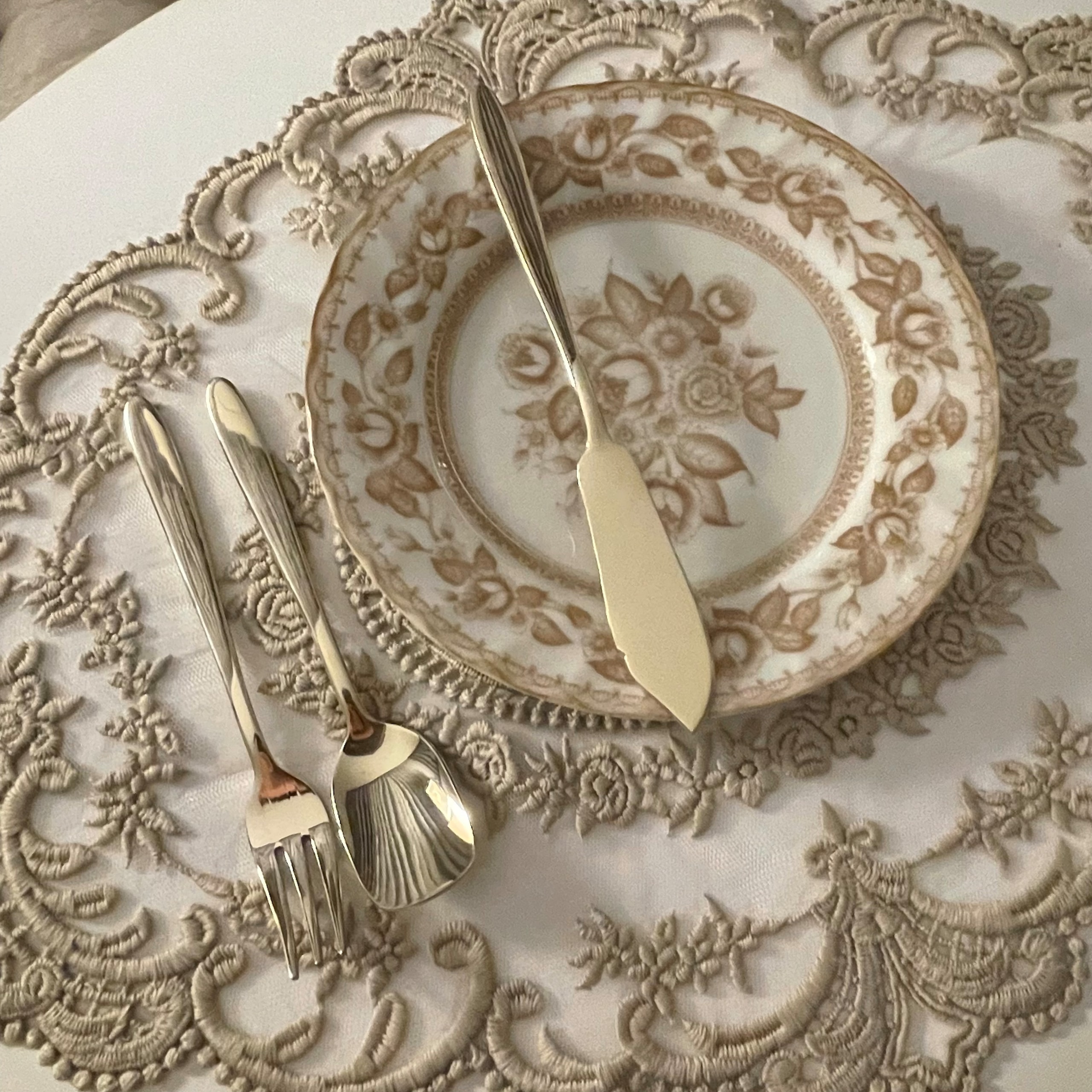 Vintage Floral Dessert Plate user photo