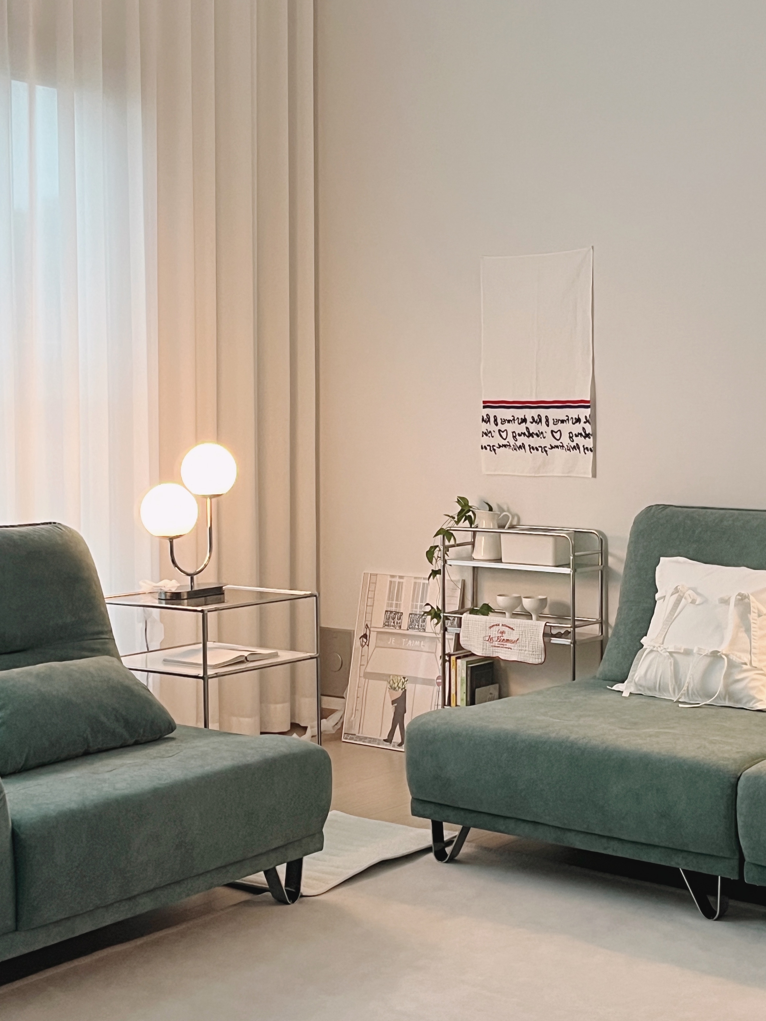 3-Tier Clear Glass Modular Side Table user photo