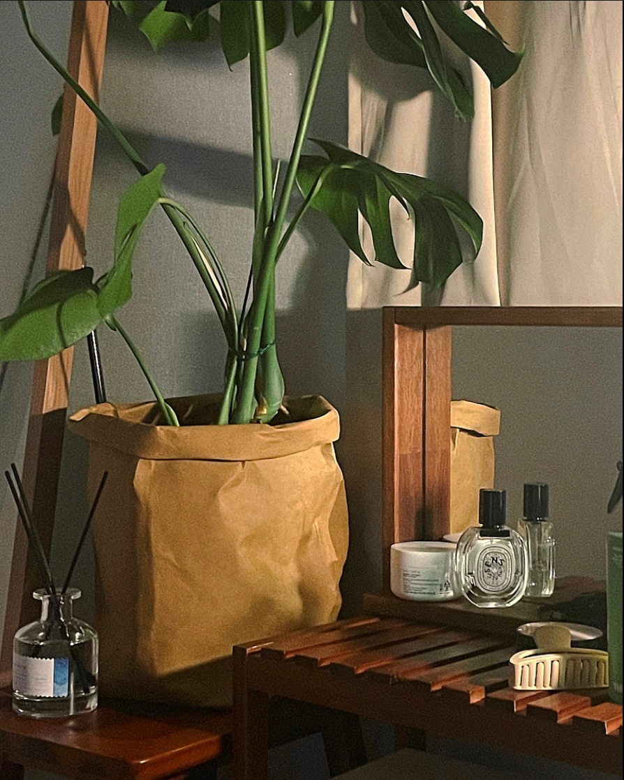 Washable Kraft Paper Planter Cover user photo