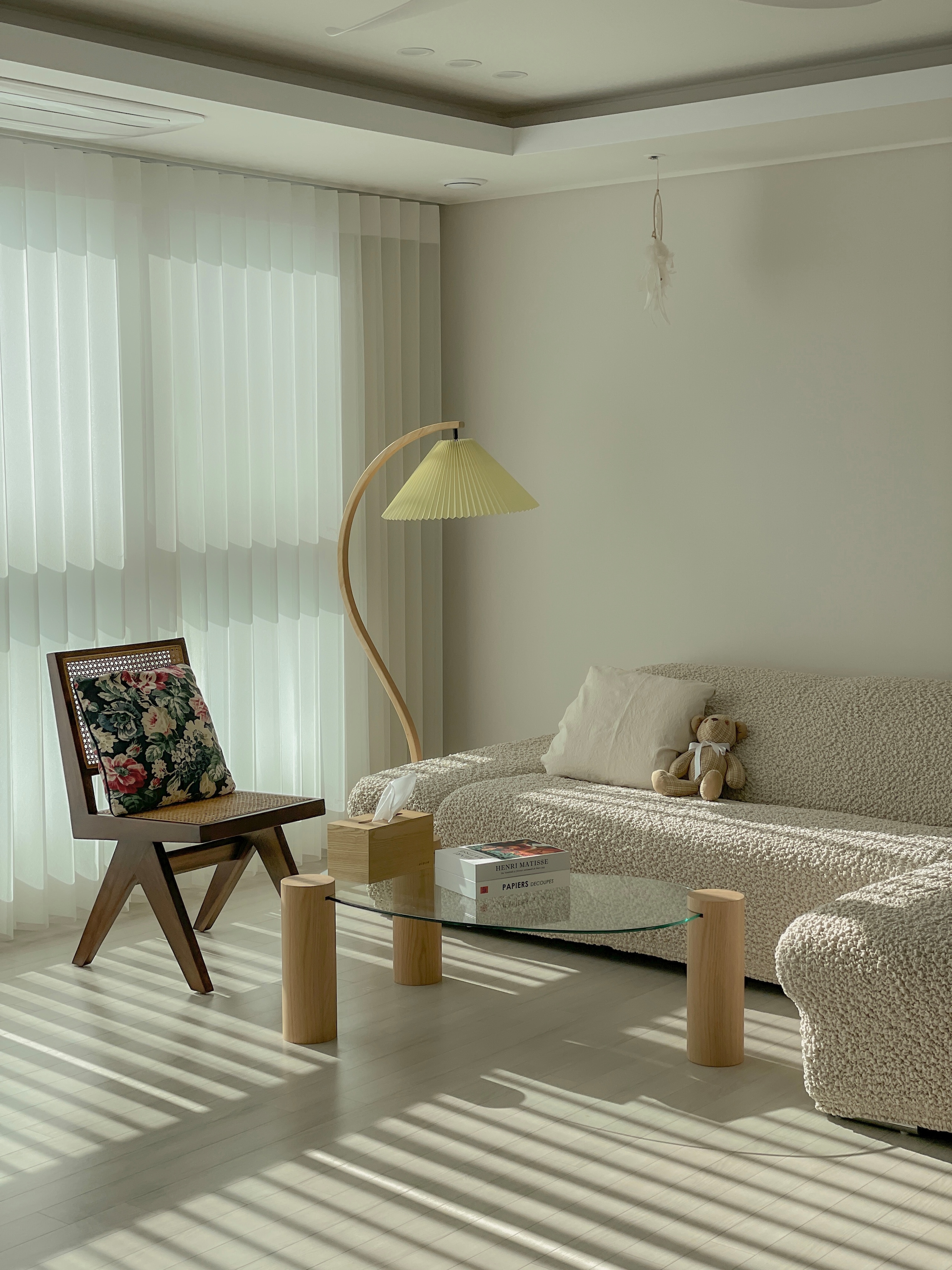 Glass Coffee Table with Wooden Legs user photo