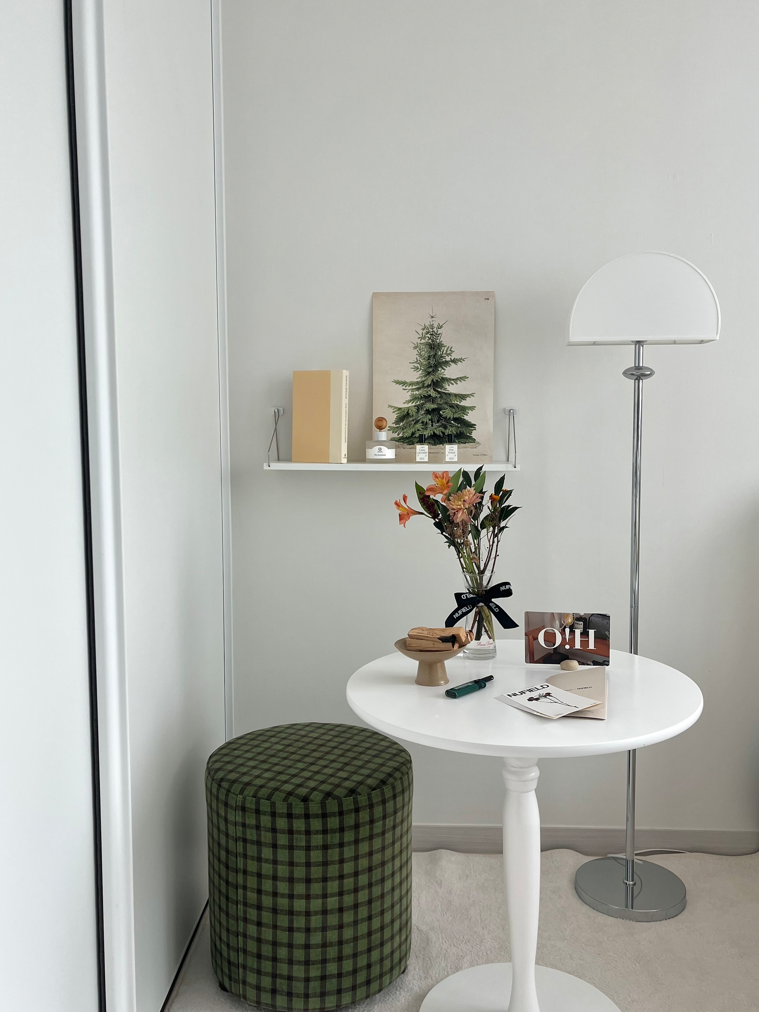 Check Pattern Fabric Stool user photo