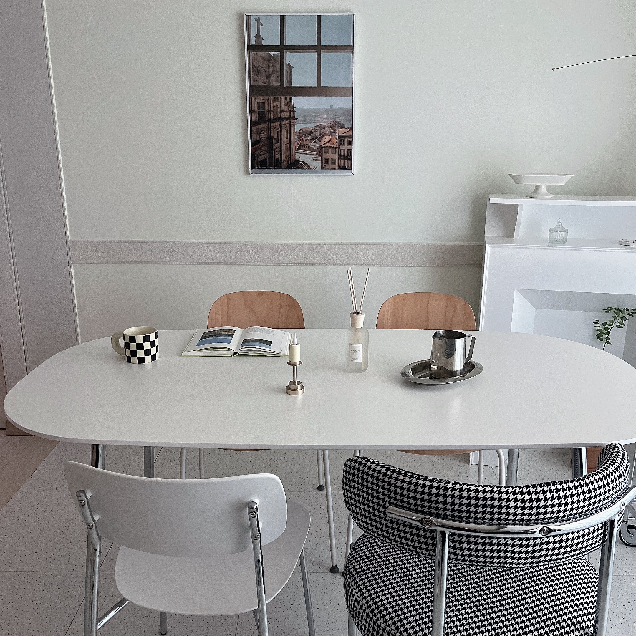 Upholstered Chrome Frame Accent Chair user photo