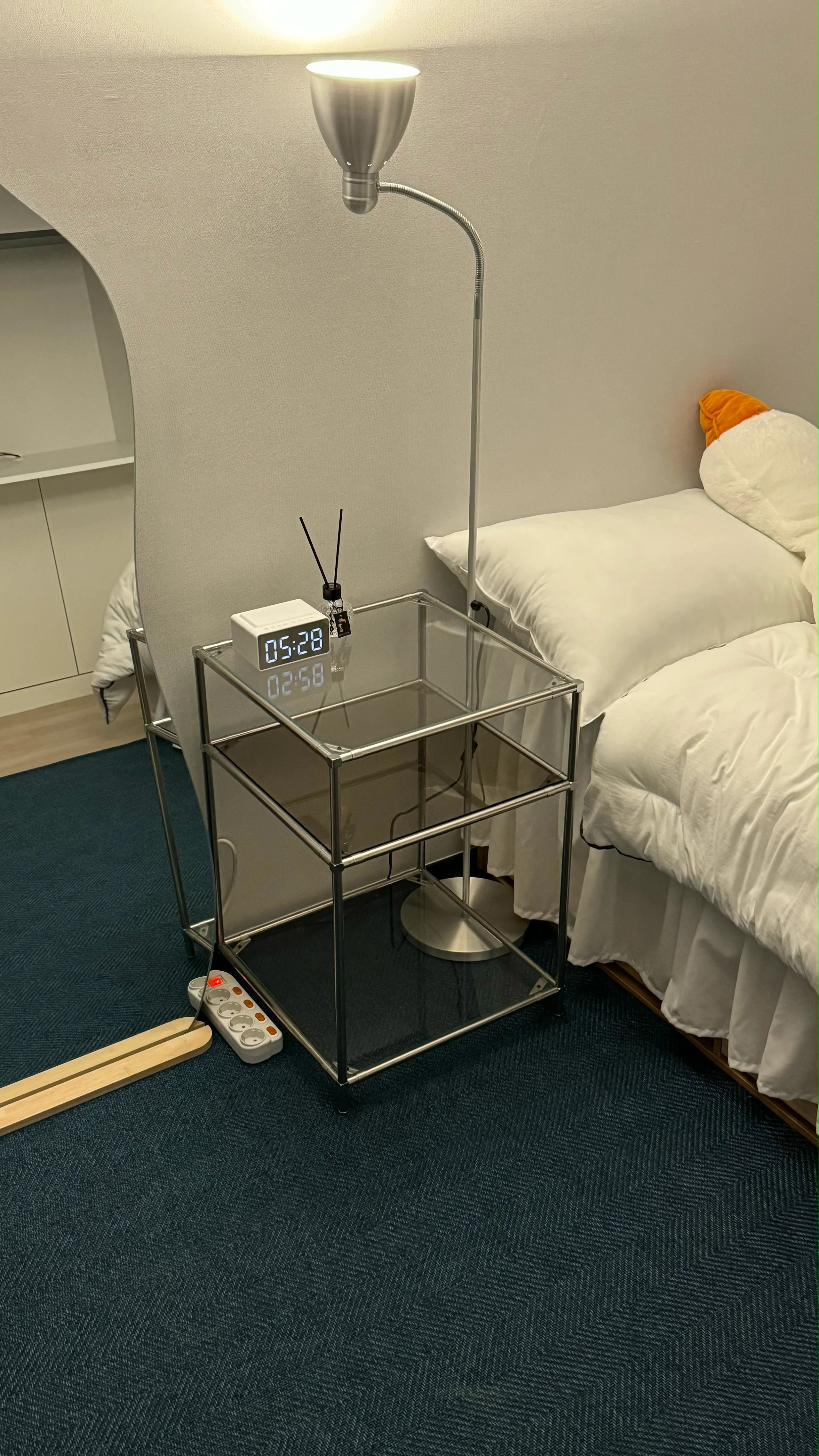 3-Tier Clear Glass Modular Side Table user photo