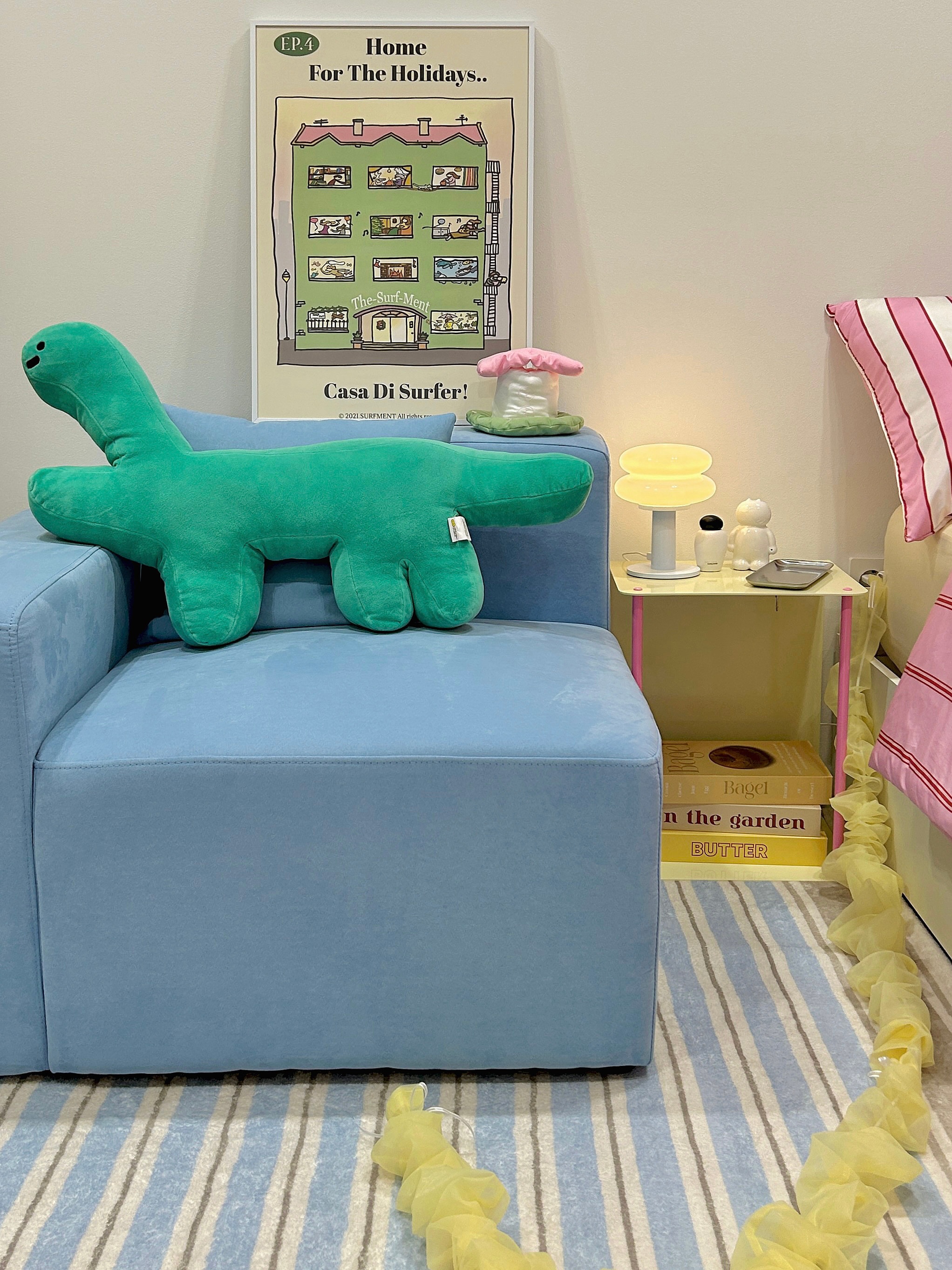 Blue Stripe Bedside Rug user photo