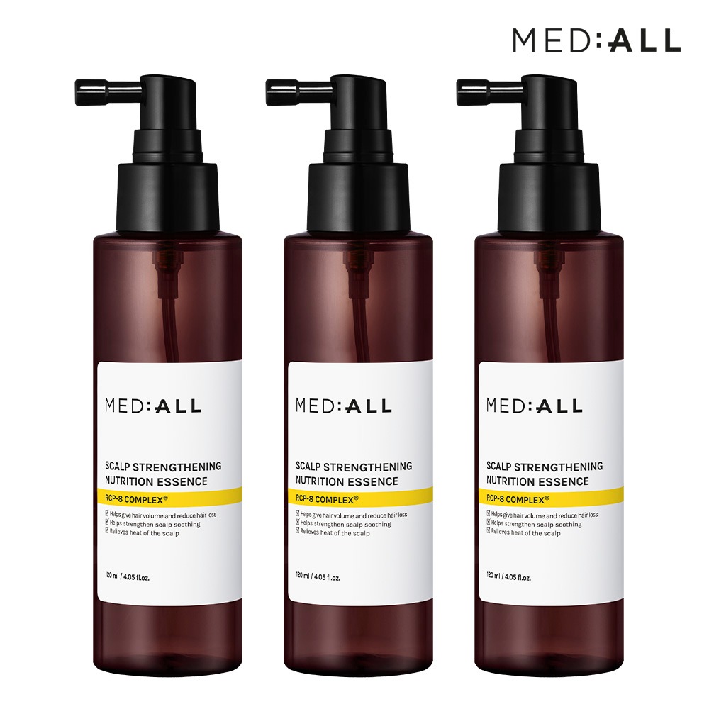 메디올 탈모케어 쿨링 저자극 헤어토닉 뉴트리션 에센스 120ml 3개