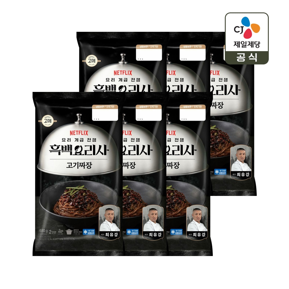 CJ제일제당 CJx흑백요리사 고메 짜장 680g x6개