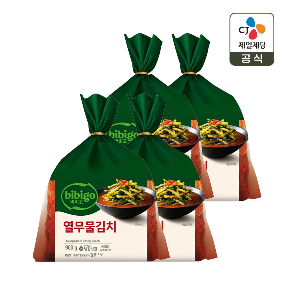 CJ제일제당 비비고 열무물김치 900g4개