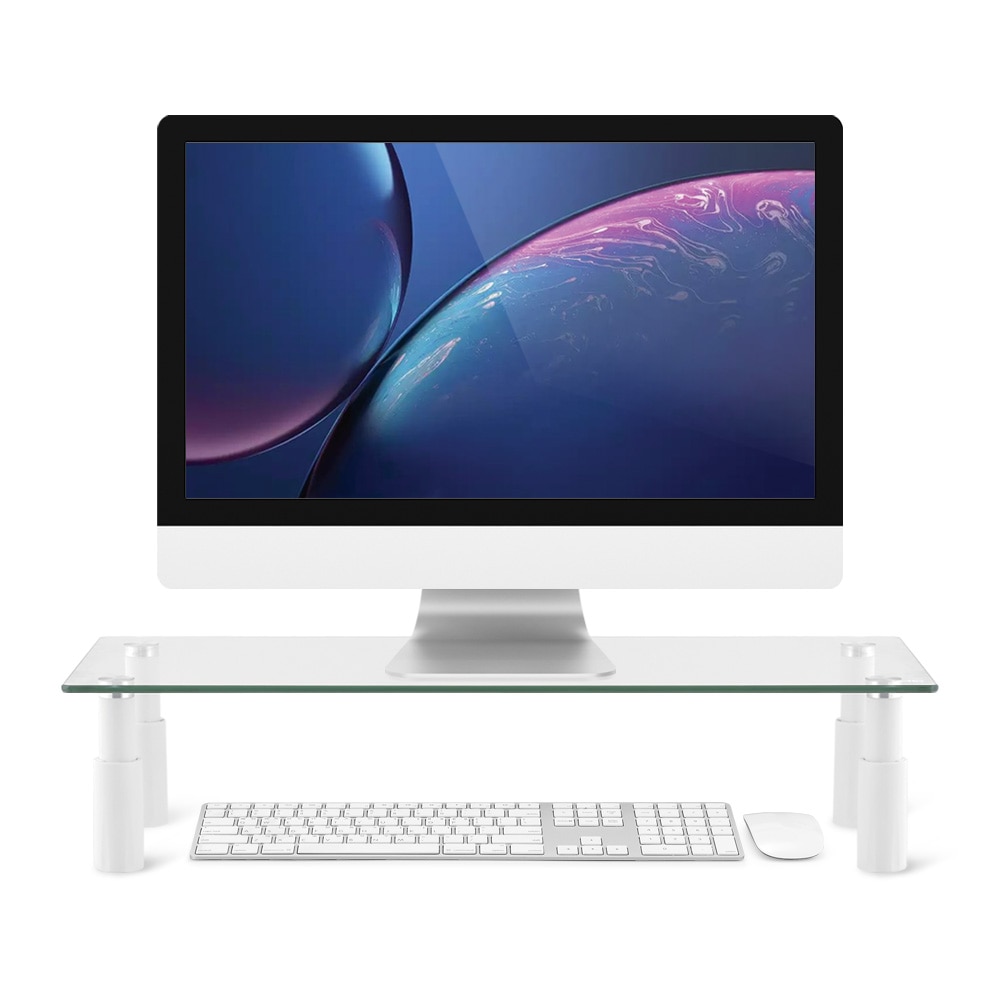 [오늘출발] 엑토 2단 높이조절 강화유리 모니터 받침대 LDS-11