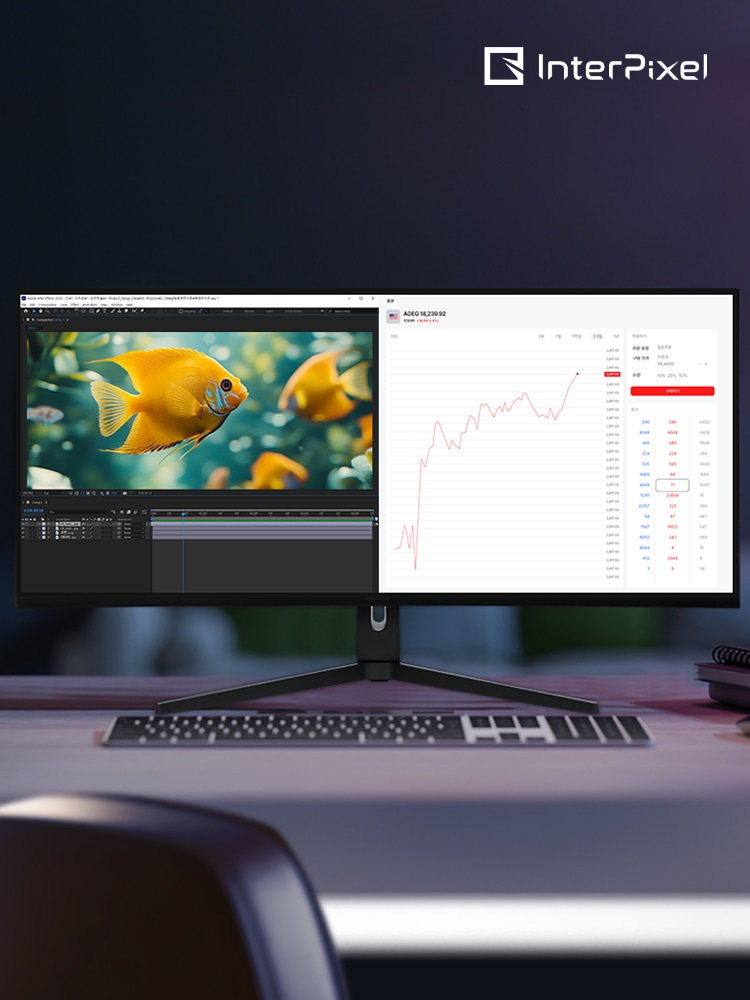 인터픽셀 IPU4010 WUHD 5K NANO IPS 75Hz 100.859cm 울트라와이드 모니터