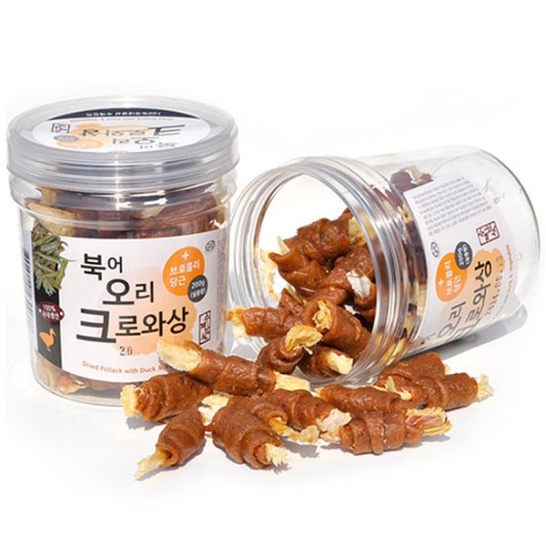 아침애 아침애 수제간식 북어 오리고기 크로와상 200g