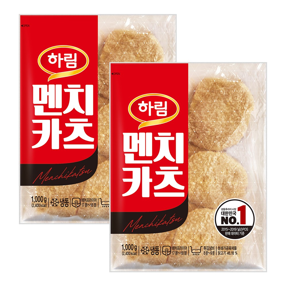 하림 멘치카츠 1kg2봉