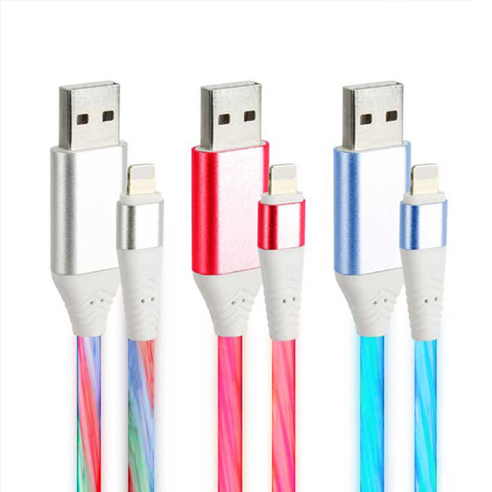 [오늘출발] MUJU MJ-500 8핀 USB LED 고속 충전 데이터 전송 케이블 고강도 TPE 소재 선