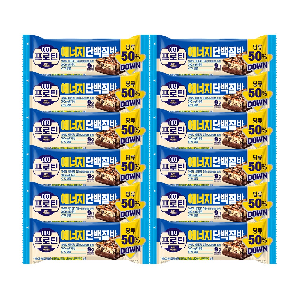 롯데웰푸드 이지프로틴 에너지단백질바 40g x12개