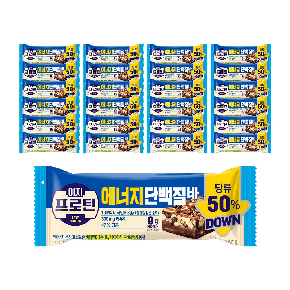 롯데웰푸드 이지프로틴 에너지단백질바 40g x24개
