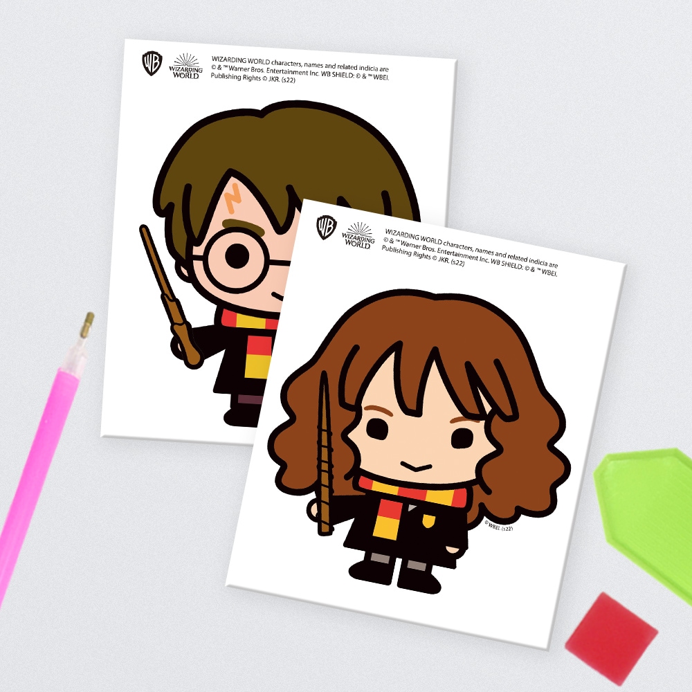하비스 DIY 보석십자수 데코 스티커 해리포터와 헤르미온느 10x12