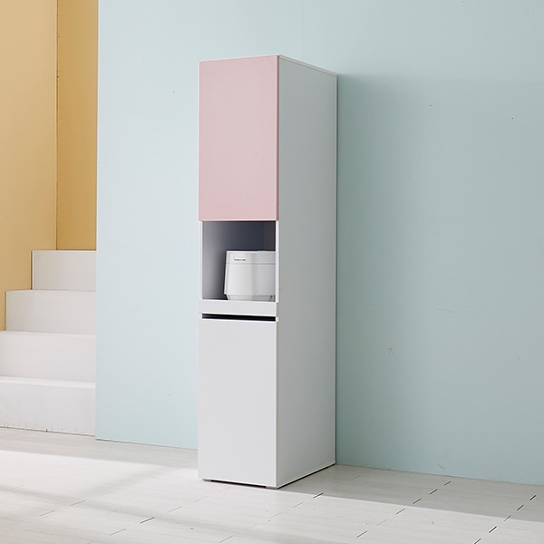 지베스 데이지 주방 냉장고 틈새밥솥수납장 400 (깊이 600) 6colors