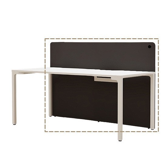 한샘 플렉스Z 전면 파티션 1600(매장가구)