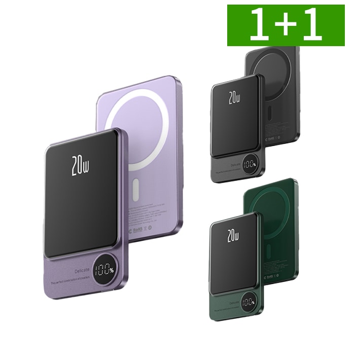 OMT 1+1 대용량 PD 22.5W 고속충전 C타입 맥세이프 무선 보조배터리 10000mah