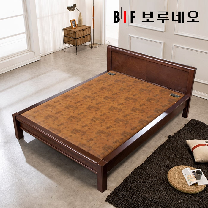 보루네오하우스 뜨끈뜨끈 모던우드 원적외선 황토볼 온돌침대 Q