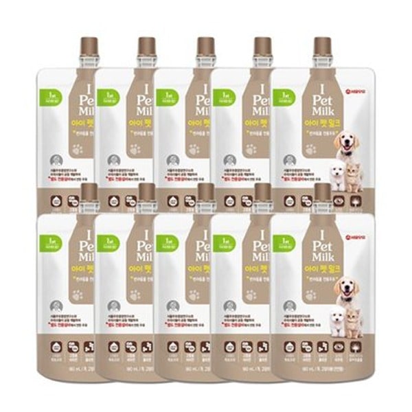 봉봉어패럴 서울우유 아이펫밀크 180ml X 10개 세트