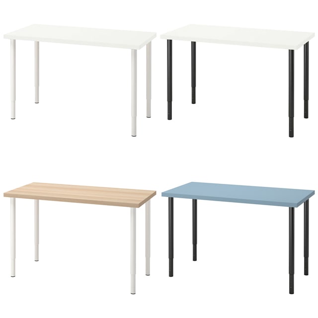 [오늘출발] 이케아 LAGKAPTEN ADILS 120x60 테이블 락캅텐 - 120x60 상판 화이트 다리 화이트