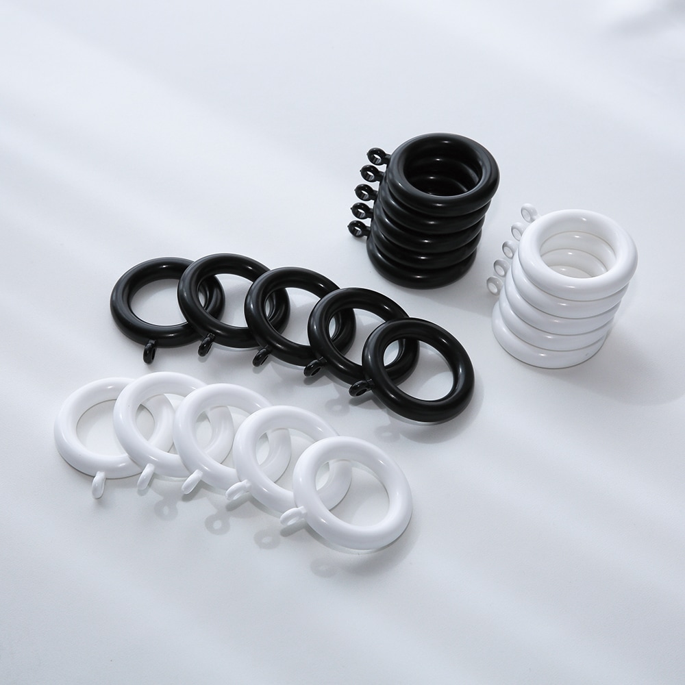 [오늘출발] 윈도우드레스 커튼링 10개 세트(17mm/25mm/35mm) - 화이트_17mm