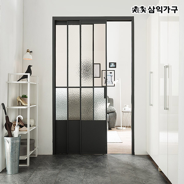 삼익가구 스텔라 ㅡ자형 울트라 슬림 중문 시공 3연동 1700 하부고시형