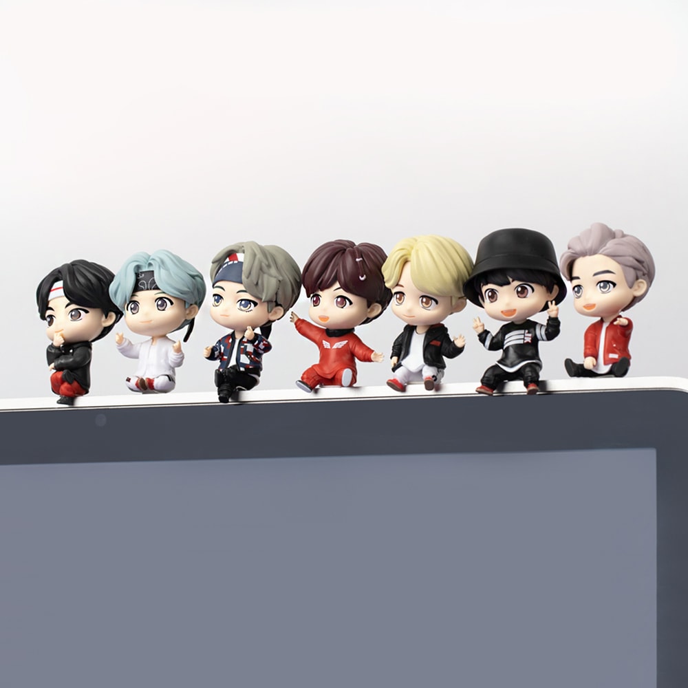 갓샵 BTS 방탄 소년단 모니터 피규어 7종 (타이니탄 캐릭터 인형 굿즈 비티에스 방탄공식굿즈)