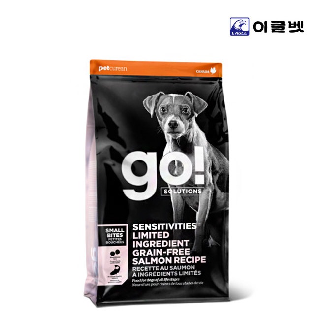 고 GO 솔루션 LID 연어(스몰바이트) 22LB (9.98KG) + 사료샘플50g3봉