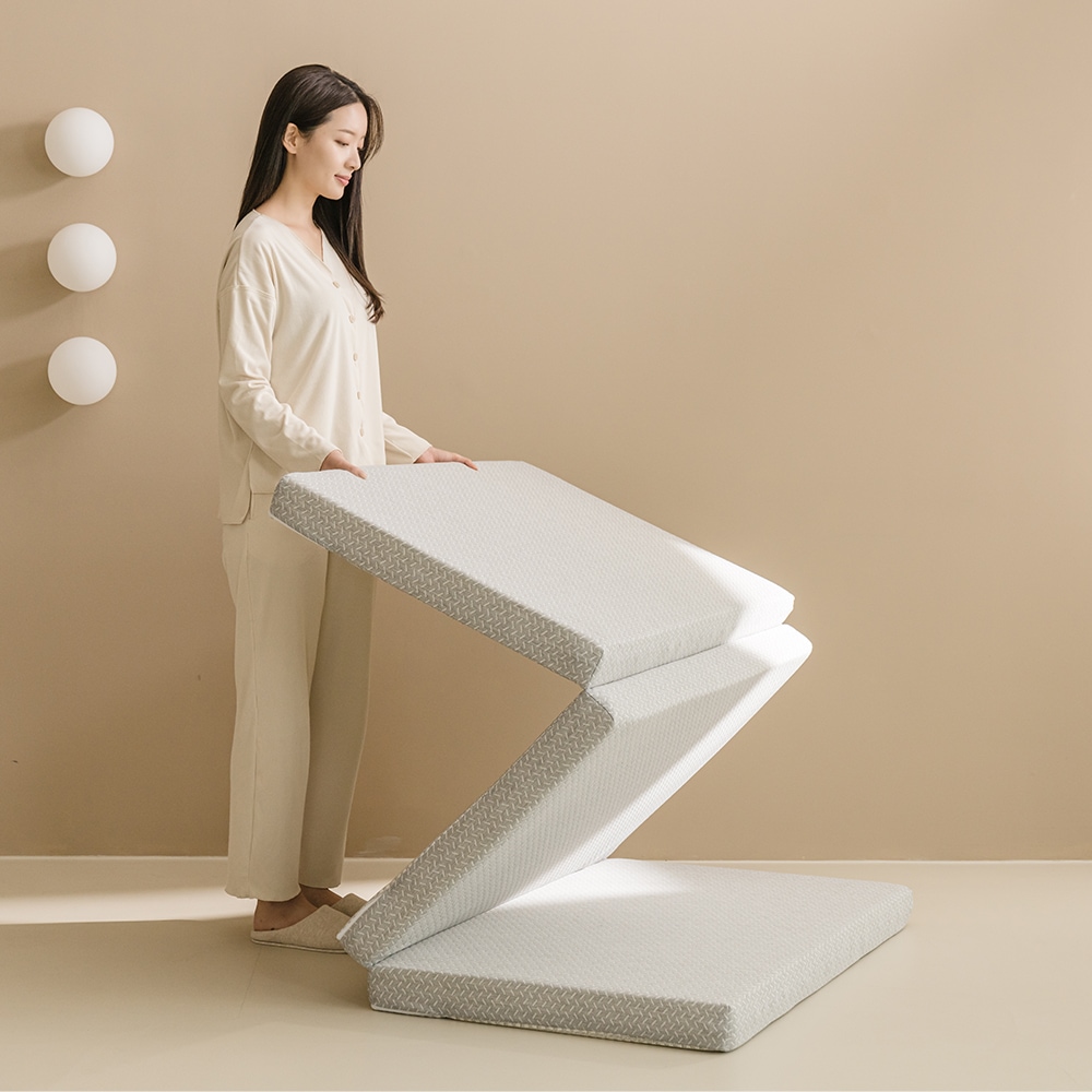 [오늘출발] 리빙제이 레이브 3단 접이식 매트리스 8cm(MS/S/SS/Q)