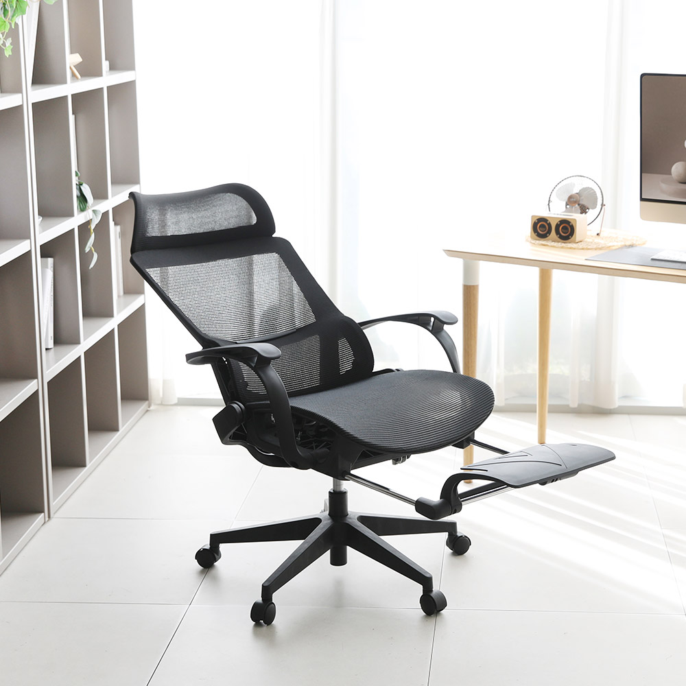 린백 사무실 의자 책상 높이조절 팔걸이 컴퓨터 요추 풀 메쉬 리클라이너 침대형 LB36MHF