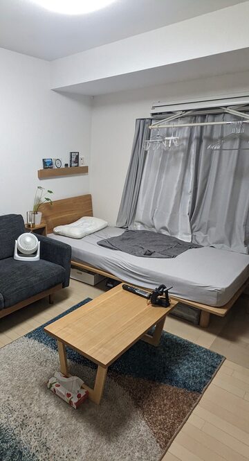 🇯🇵 1K｜ナチュラル家具を中心につくる一人暮らし男子の部屋