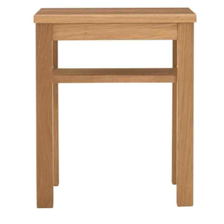 木製サイドテーブルベンチ 板座 オーク材