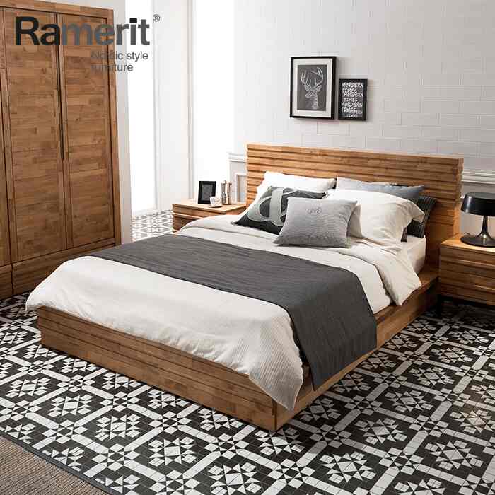 AINA LINE ウッドベッド A 160cm 収納付き