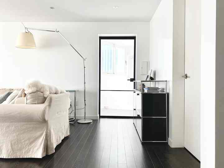 We are a newlywed couple living in a 30-year-old apartment!

This is the main door leading to the living room & shoe cabinet.

This is the place where my eyes and feet touch the most during the day :)