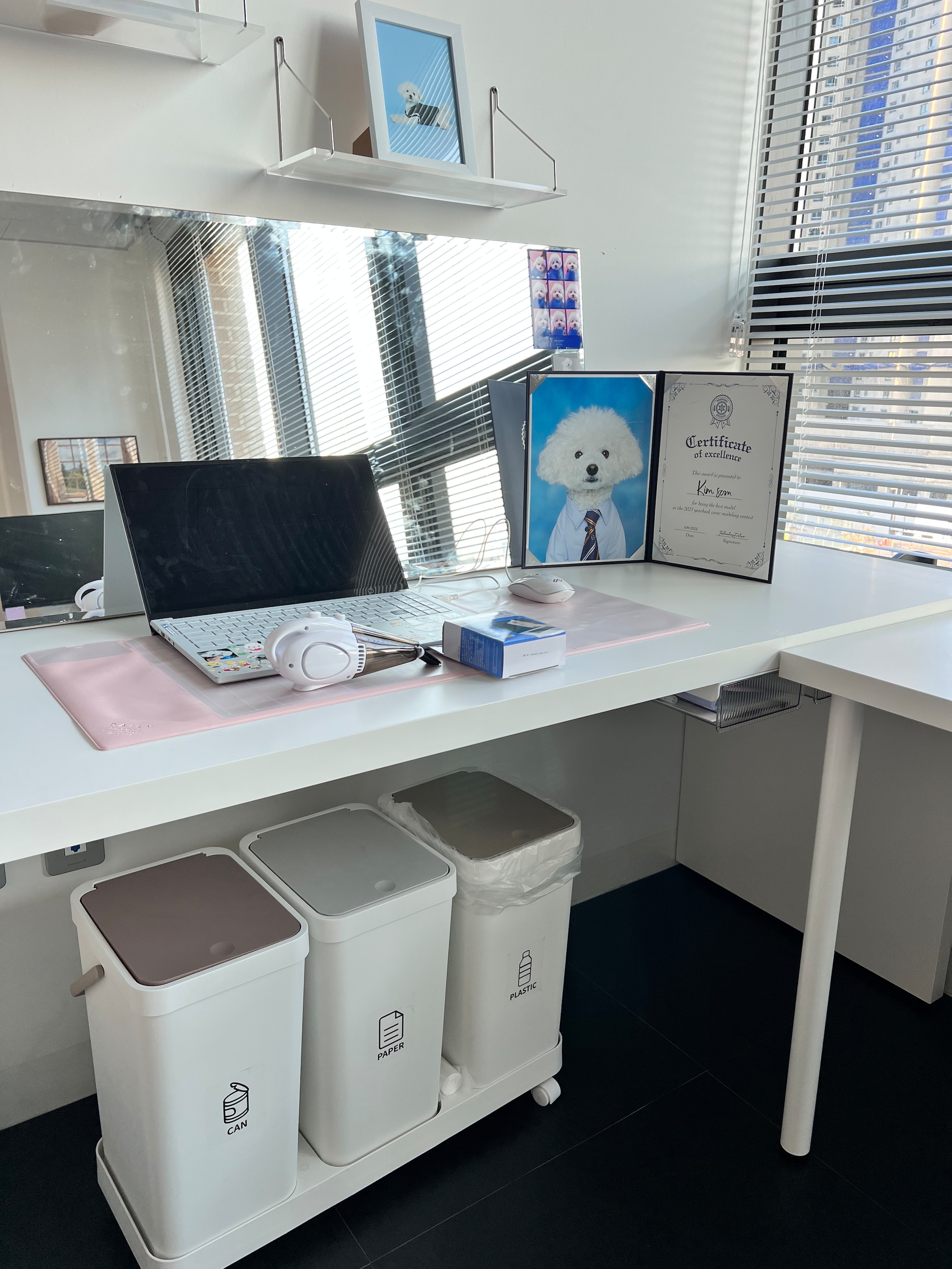 No-Drill Clear Acrylic Wall Shelf user photo