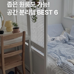원룸을 투룸처럼 쓸 수 있는 마법😲
BEST 공간분리템 추천 ✨