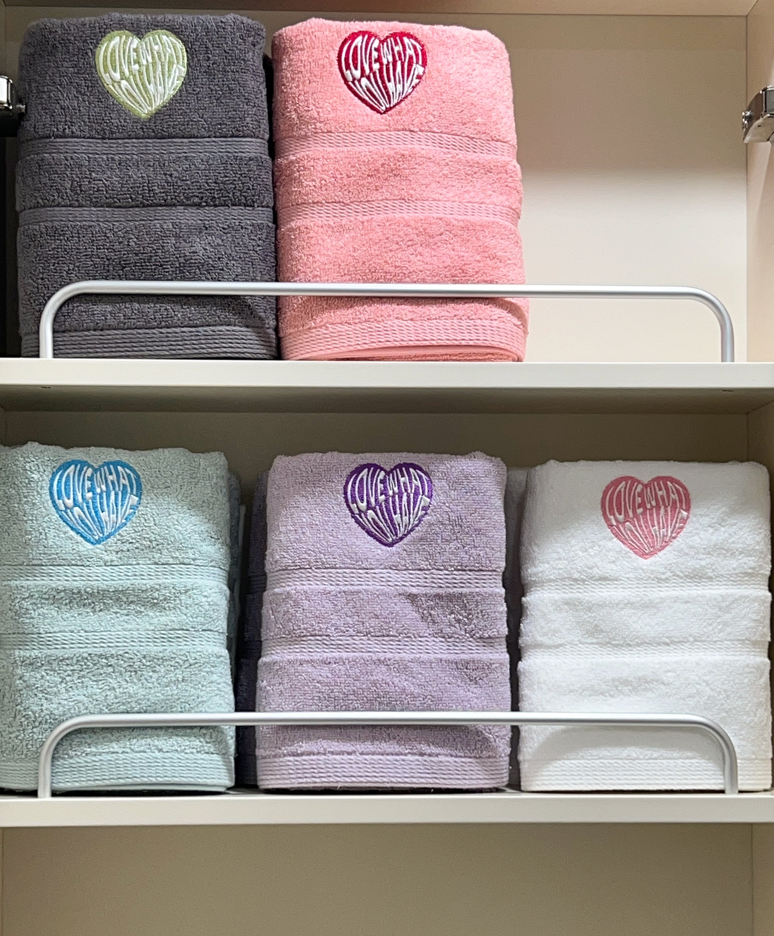 Heart Embroidery Kitsch Towel Set (10-Pack) user photo