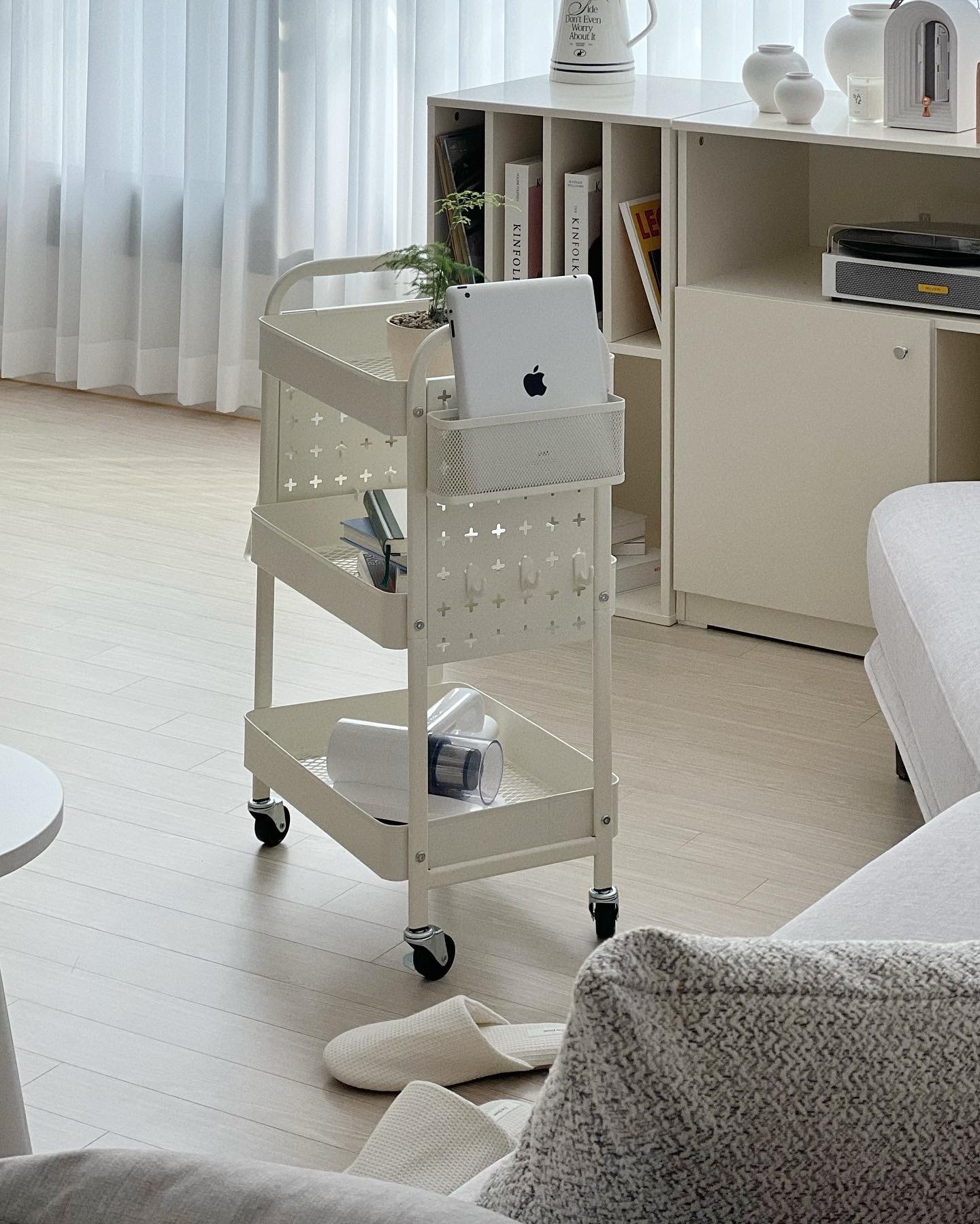 Kinsley Pegboard Utility Trolley Cart user photo