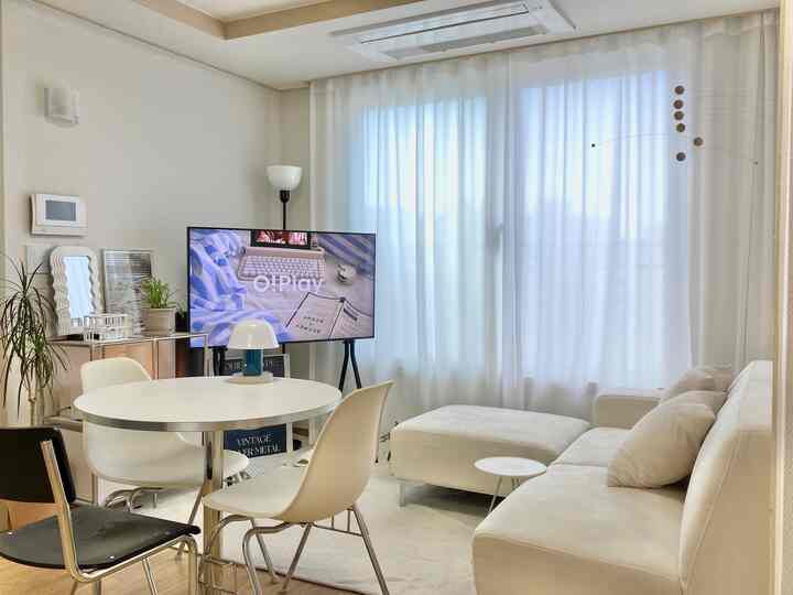  🇰🇷 妹と2LDKで2人暮らし👭：明るく清潔感のあるホワイトインテリア