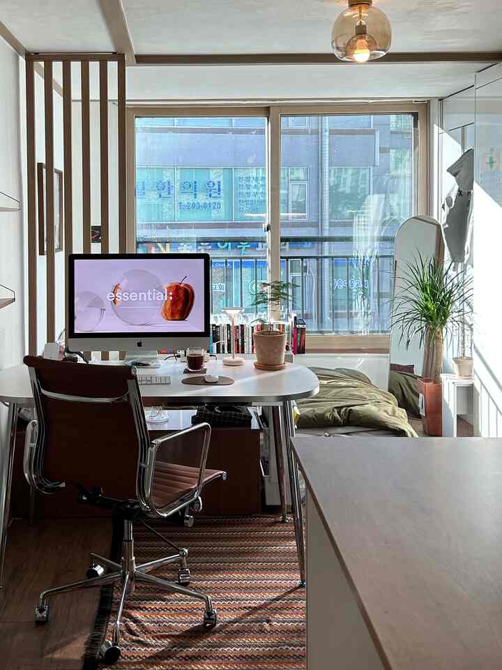 🇰🇷 1Rを1LDKにする方法：工事不要、パーテーションで簡単設置