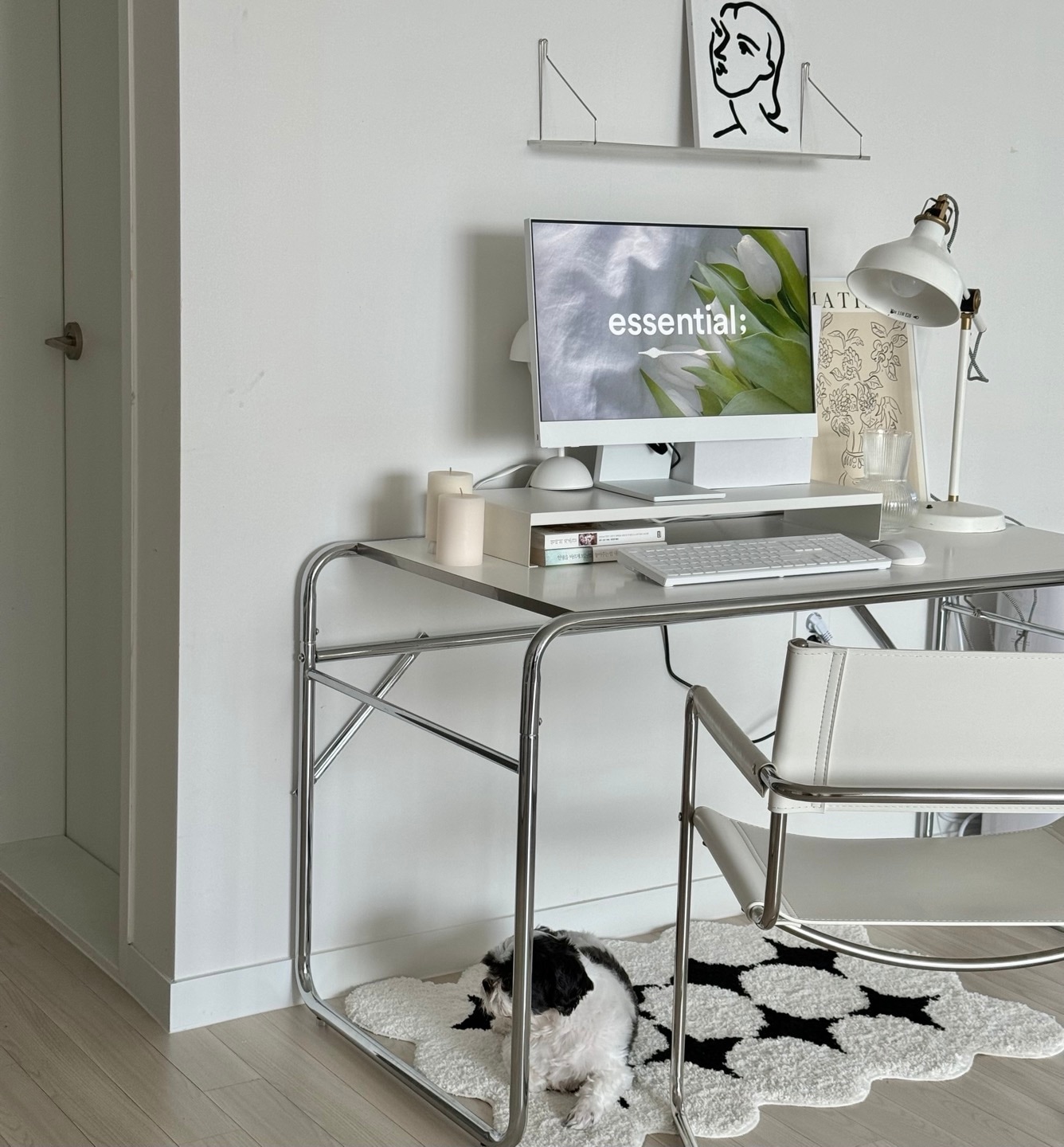 No-Drill Clear Acrylic Wall Shelf user photo