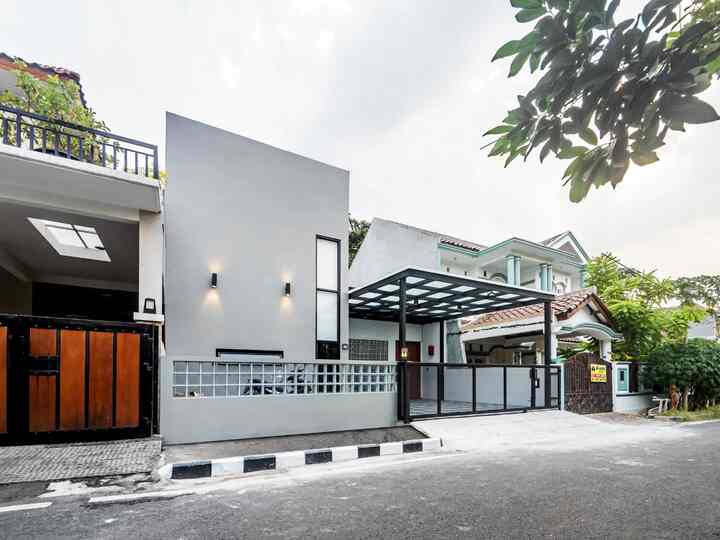 Fasad Unik jadi Focal Point Rumah Ini