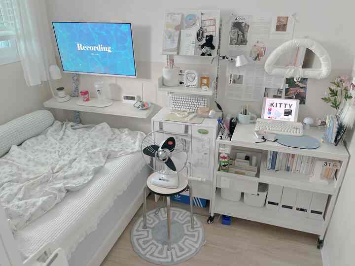 🇰🇷 実家の3畳部屋を200％活用🤍狭いはインテリアの問題にならない！