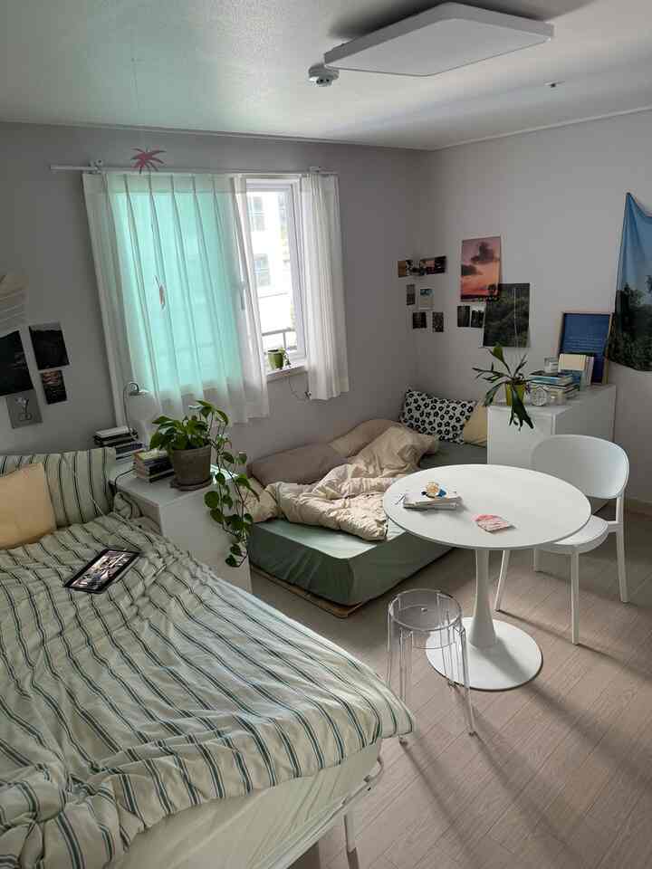 🇰🇷 大人の姉妹がベッド2台のお部屋をシェアしています