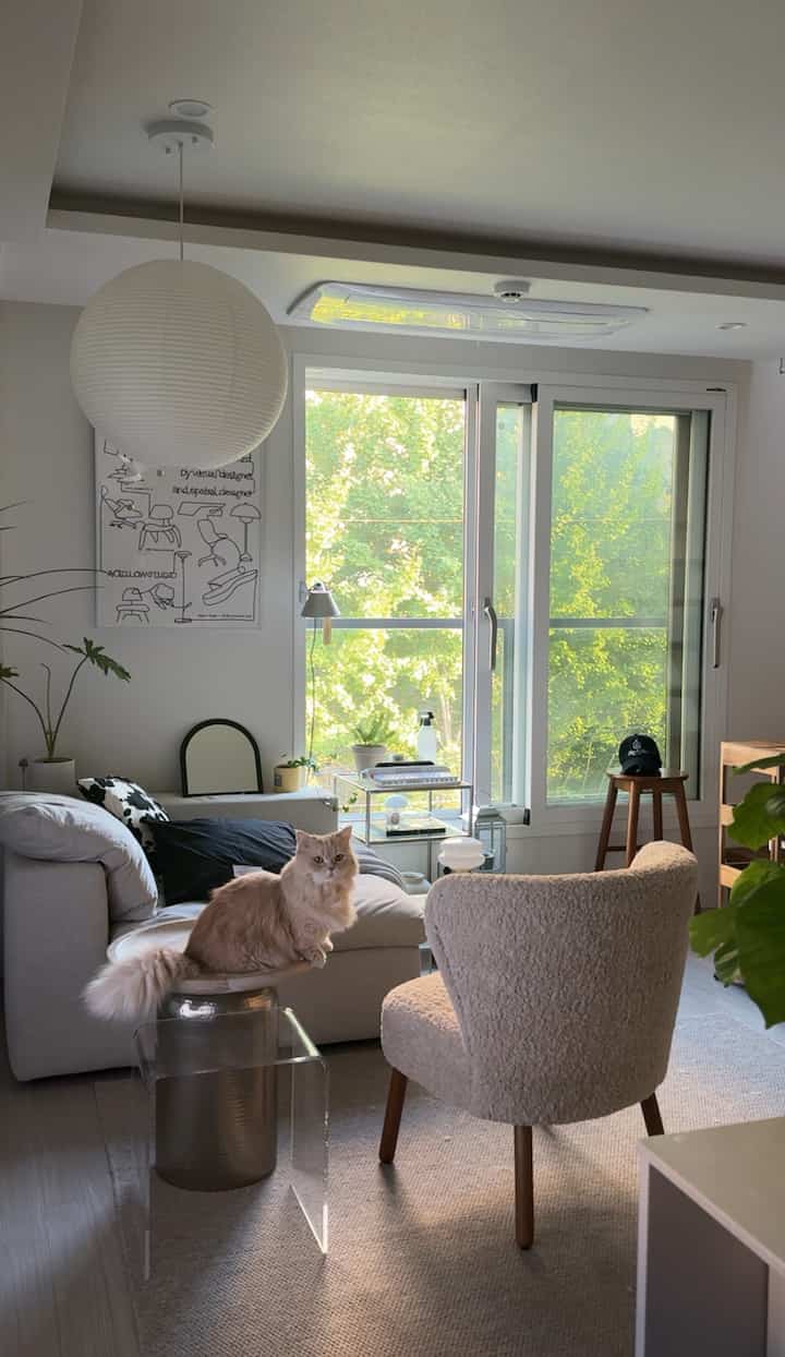 🇰🇷 3DK｜テラスが魅力的！新婚夫婦が住むアイボリー基調のロフト付き3DK！