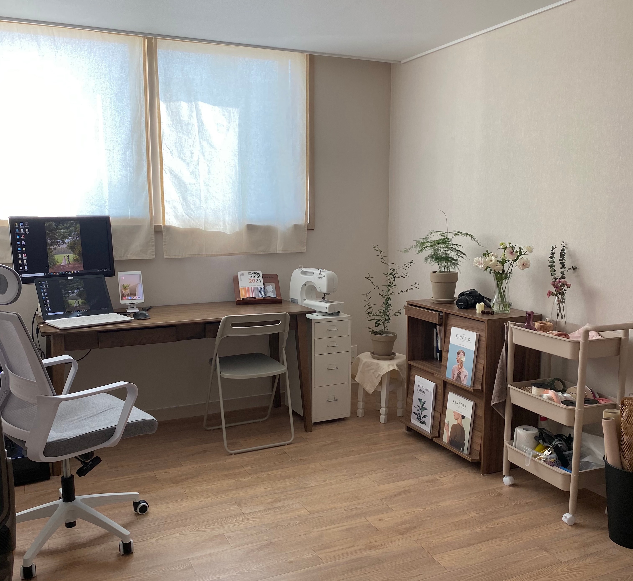 Wooden Flip-Front Storage Cabinet user photo