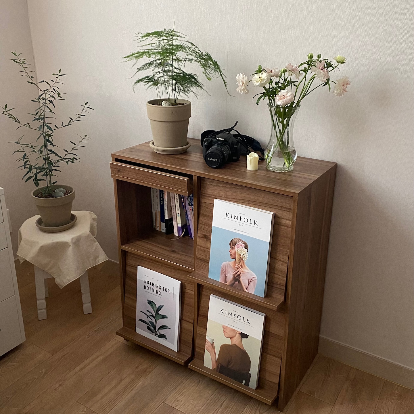 Wooden Flip-Front Storage Cabinet user photo